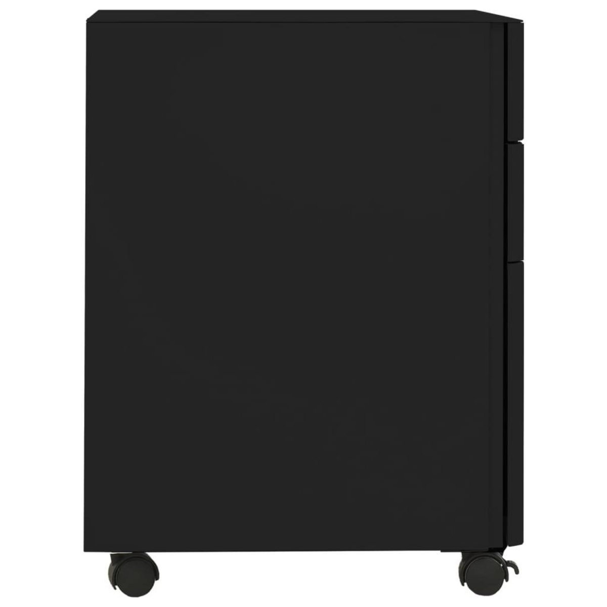 VIDAXL Classeur mobile Noir 30x45x59 cm Acier