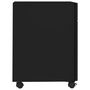 Voir la diapositive 3 : VIDAXL Classeur mobile Noir 30x45x59 cm Acier