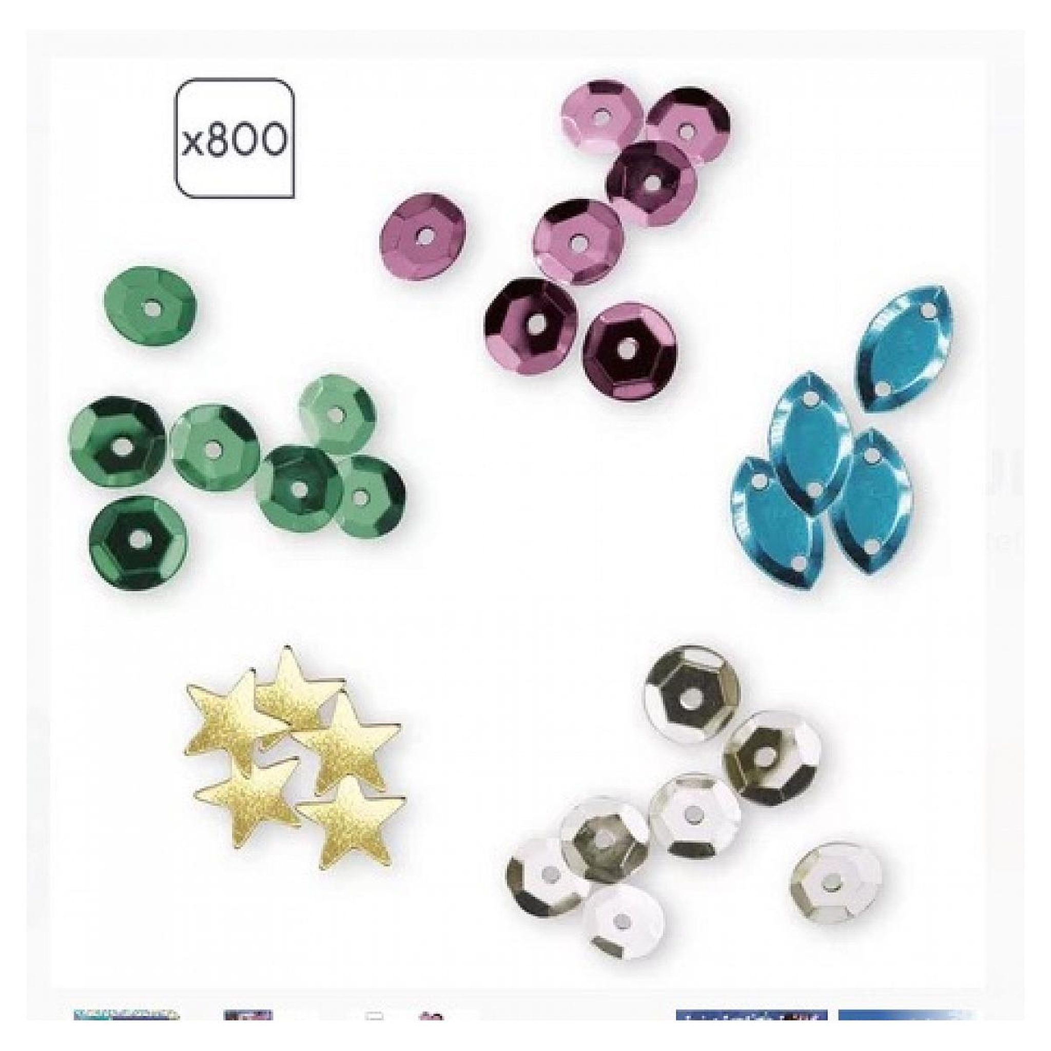 Voir la diapositive 3 : Juratoys-Janod Sequins a coller - Sirenes