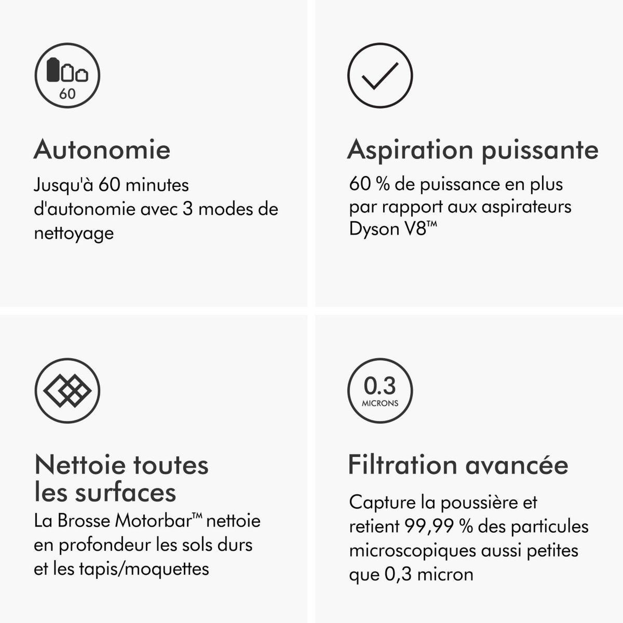 Voir la diapositive 4 : Dyson Aspirateur balai v11 advanced