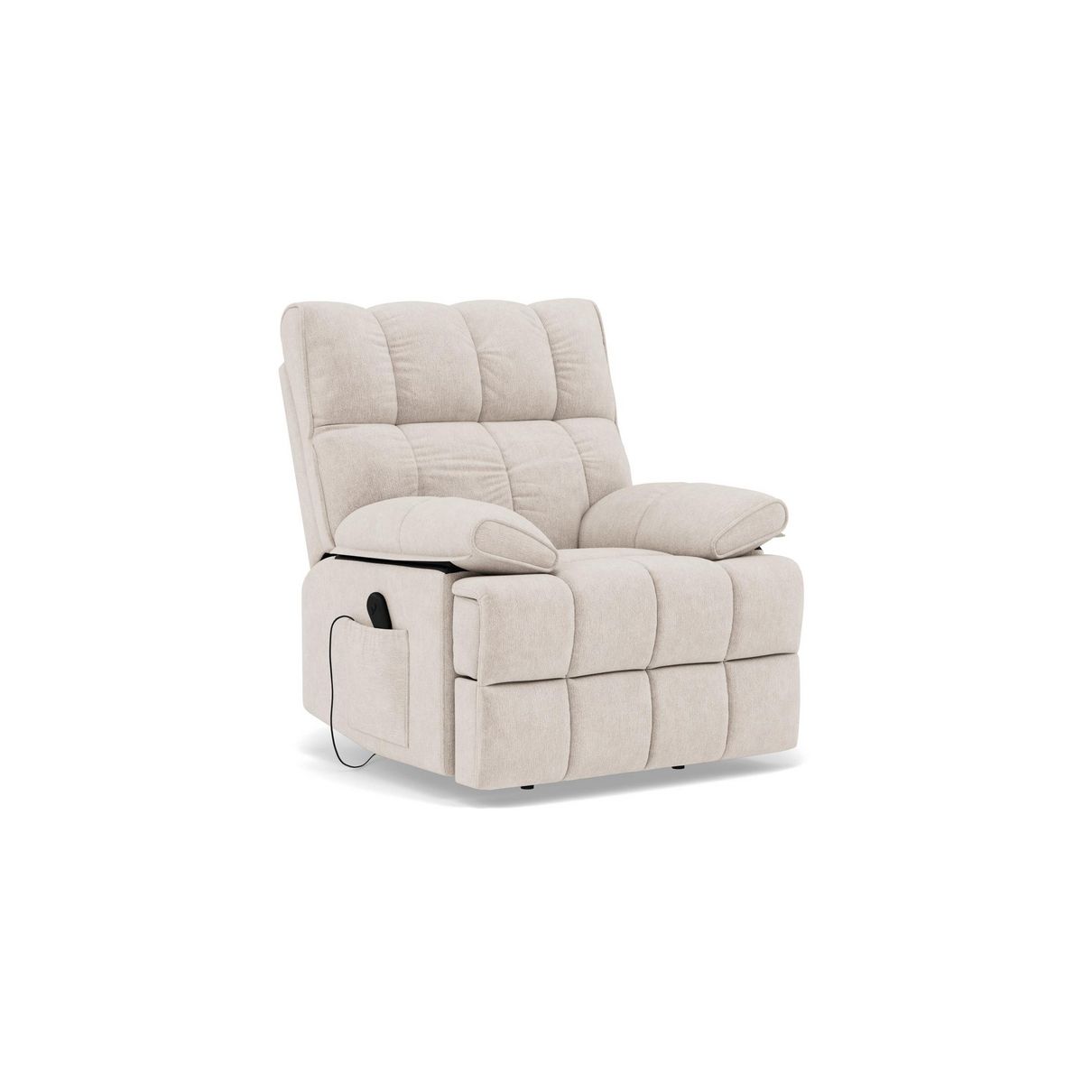 BEST MOBILIER Chandler - fauteuil relax électrique en velours texturé