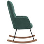 Voir la diapositive 4 : VIDAXL Chaise a bascule Vert fonce Velours