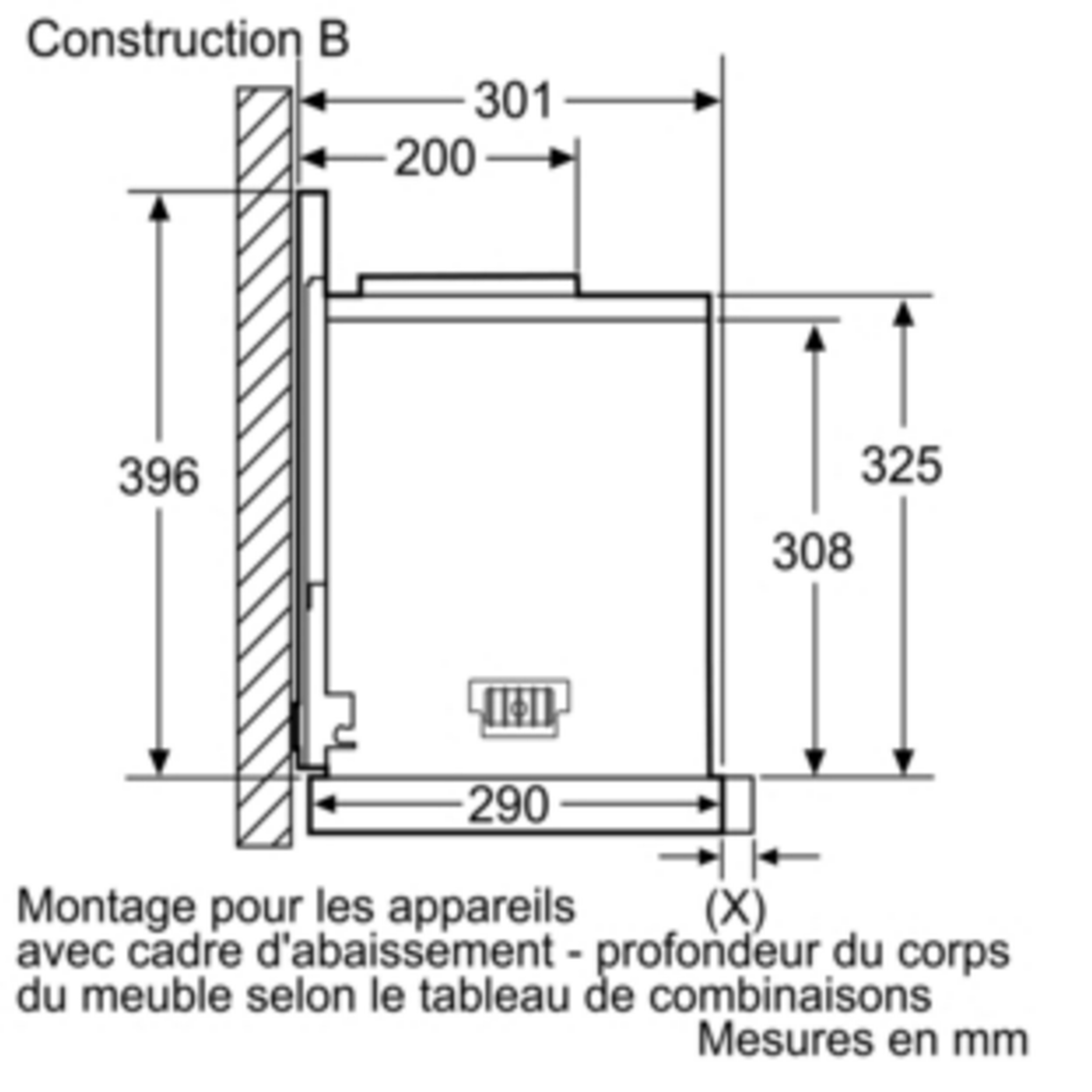 Voir la diapositive 3 : Neff Cadre d'abaissement pour hotte - z54tl60x0