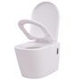 Voir la diapositive 2 : VIDAXL Toilette murale Ceramique Blanc