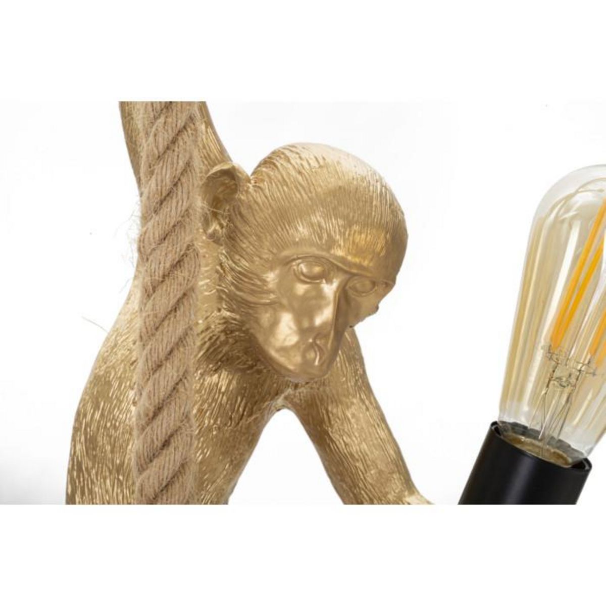 Paris Prix Lampe Suspension en Résine  Singe  60cm Or