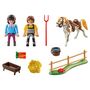 Voir la diapositive 2 : PLAYMOBIL 70505 - Country - Starter Pack Cavalière et palefrenier