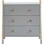 Voir la diapositive 3 : Commode enfant TIPI 3 tiroirs  L81cm AUGUSTIN