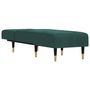 Voir la diapositive 3 : VIDAXL Chaise longue vert fonce velours