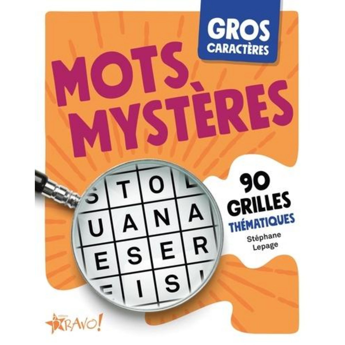 MOTS MYSTERES. 90 GRILLES THEMATIQUES [EDITION EN GROS CARACTERES], Lepage Stéphane