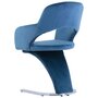 VIDAXL 3056582 Dining Chairs 4 pcs Blue Velvet (2x287775)