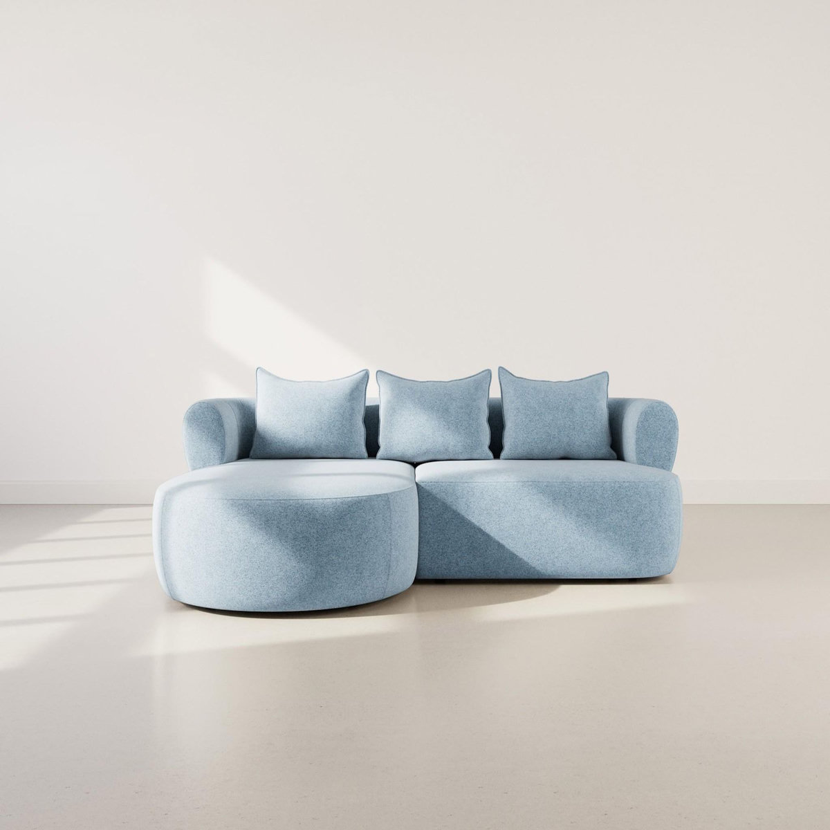 LISA DESIGN Angela - canapé d'angle gauche 4 places en velours texturé