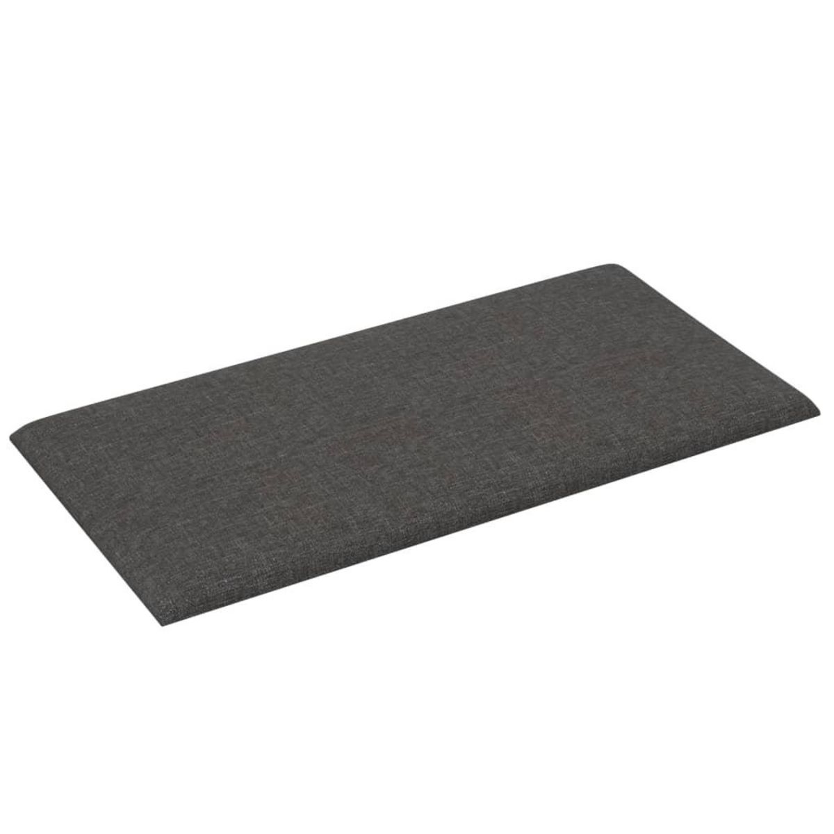 VIDAXL Panneaux muraux 12 pcs Gris fonce 30x15 cm Tissu 0,54 m²