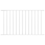 VIDAXL Panneau de cloture Acier enduit de poudre 1,7x1 m Blanc