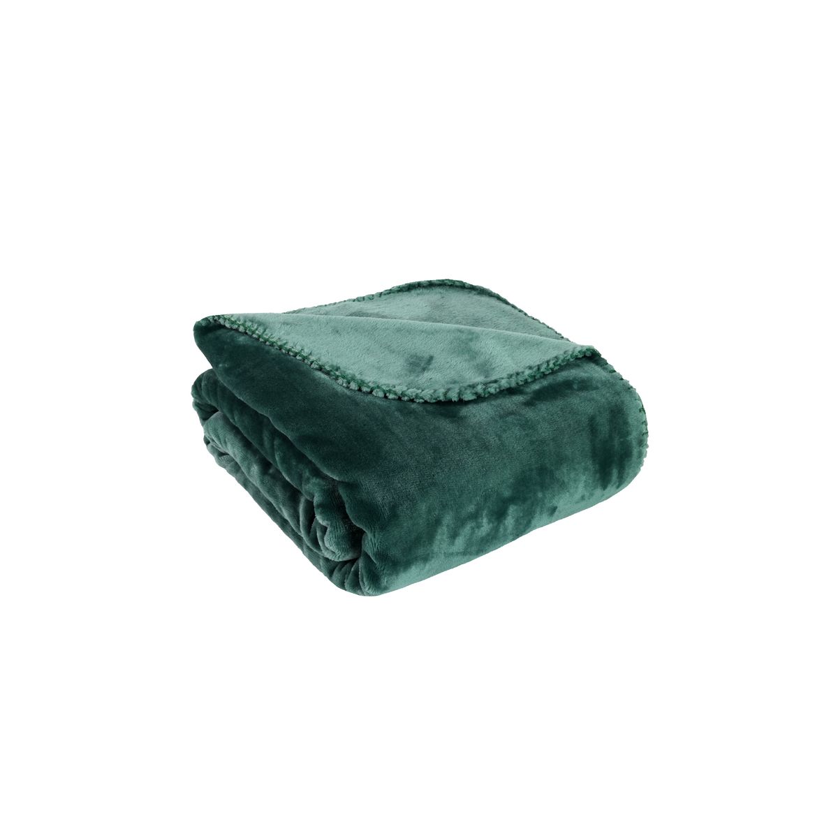 ACTUEL Plaid uni en polyester SANTA WORKSHOP