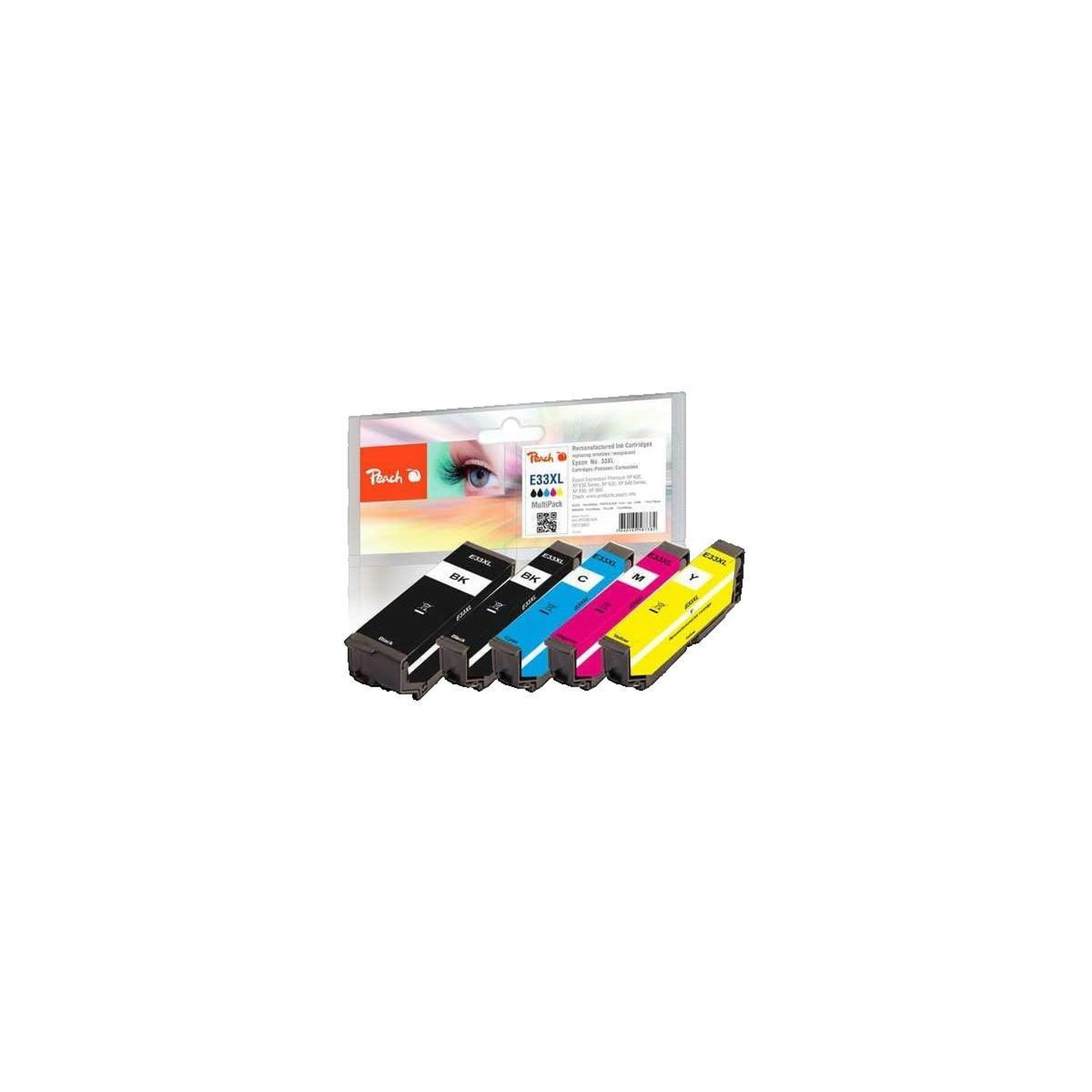 Peach Cartouches d'encre Peach No.33XL T3357 noir multipack