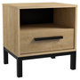 Voir la diapositive 1 : Chevet 1 tiroir esprit industriel L44cm DOWNTOWN