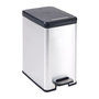 Voir la diapositive 1 : CURVER Poubelle Slim - SLIM BIN - CURVER - 25L - Design compact - 41 x 27 x 55 cm - Gris métallisé