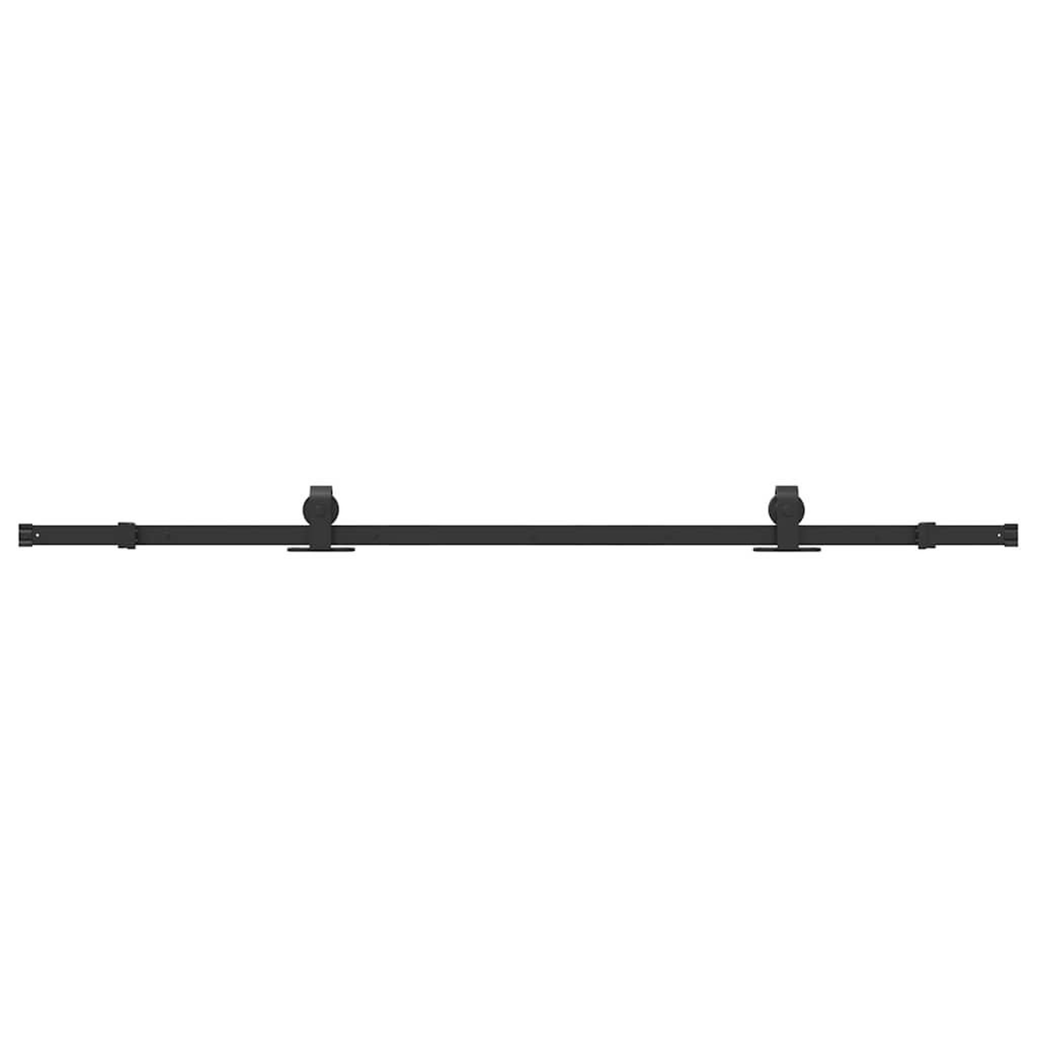 Voir la diapositive 2 : VIDAXL Kit de quincaillerie de porte coulissante 200 cm Acier Noir
