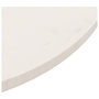 Voir la diapositive 4 : VIDAXL Dessus de table Blanc Ø90x2,5 cm Bois de pin massif