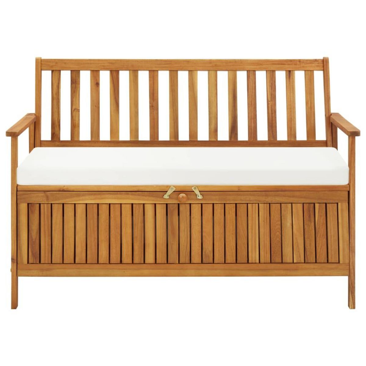 VIDAXL Banc de rangement de jardin Bois d'acacia solide 120x63x84 cm