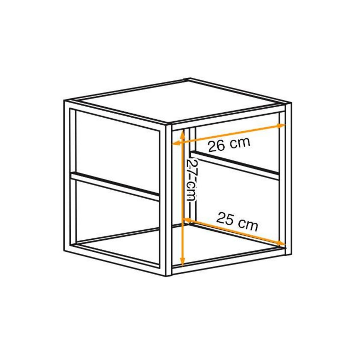 Paris Prix Étagère 1 Case Design  Switch RM  30cm Noir