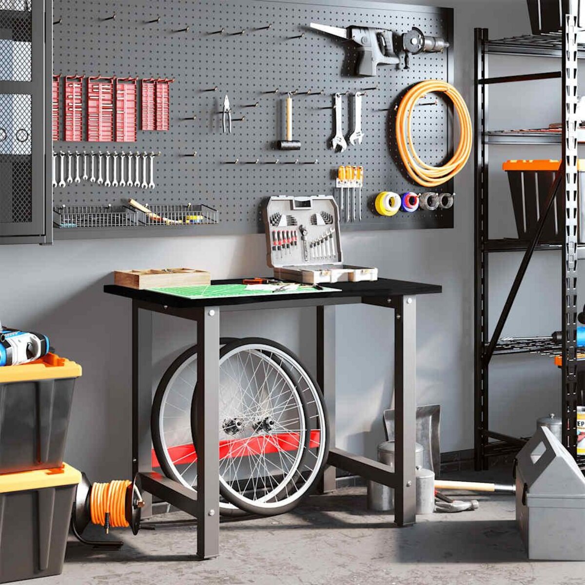 VIDAXL Etabli marron fonce 100x60x81,5 cm bois de chene massif