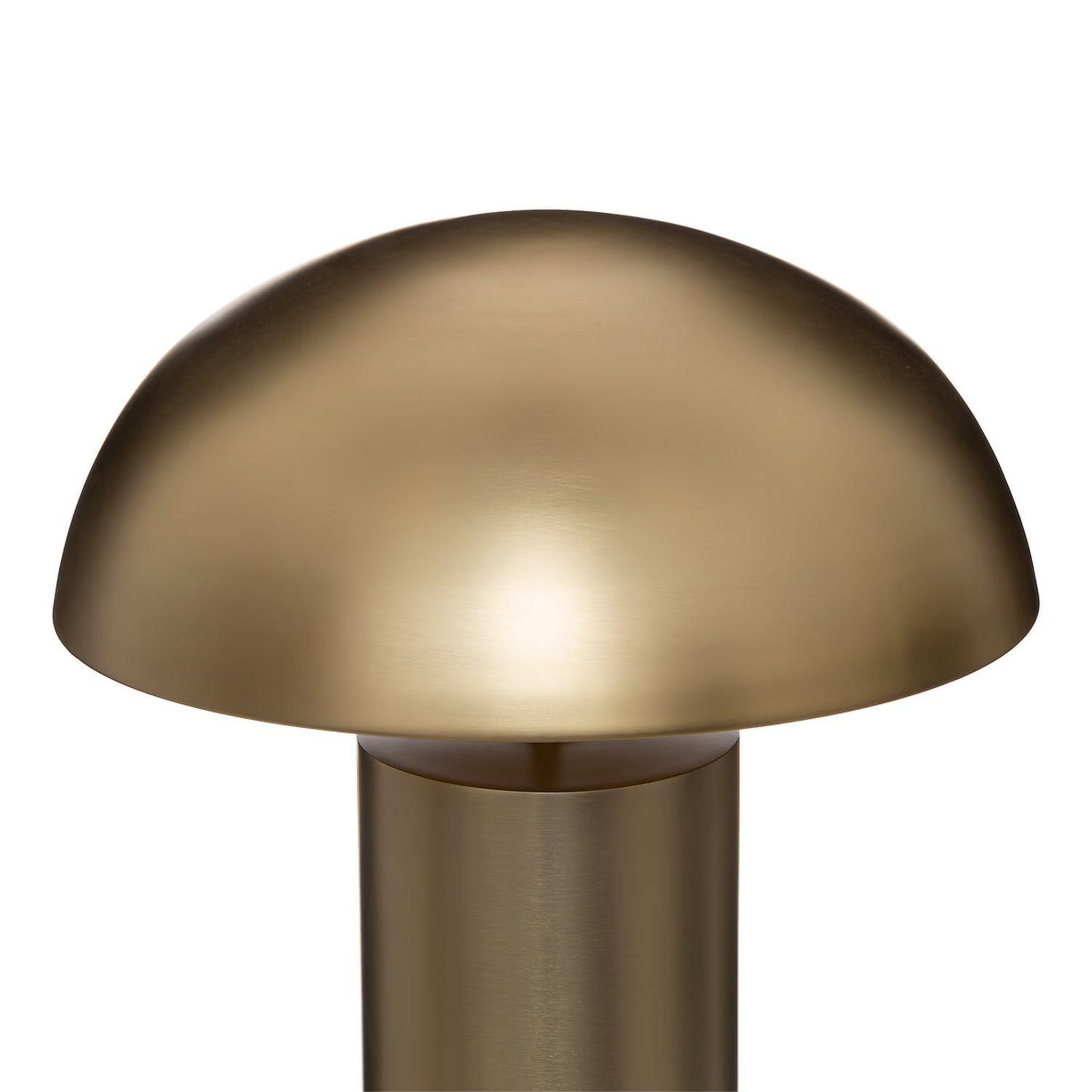 Voir la diapositive 5 : ATMOSPHERA Lampe de table en métal champi - d. 30 cm - doré
