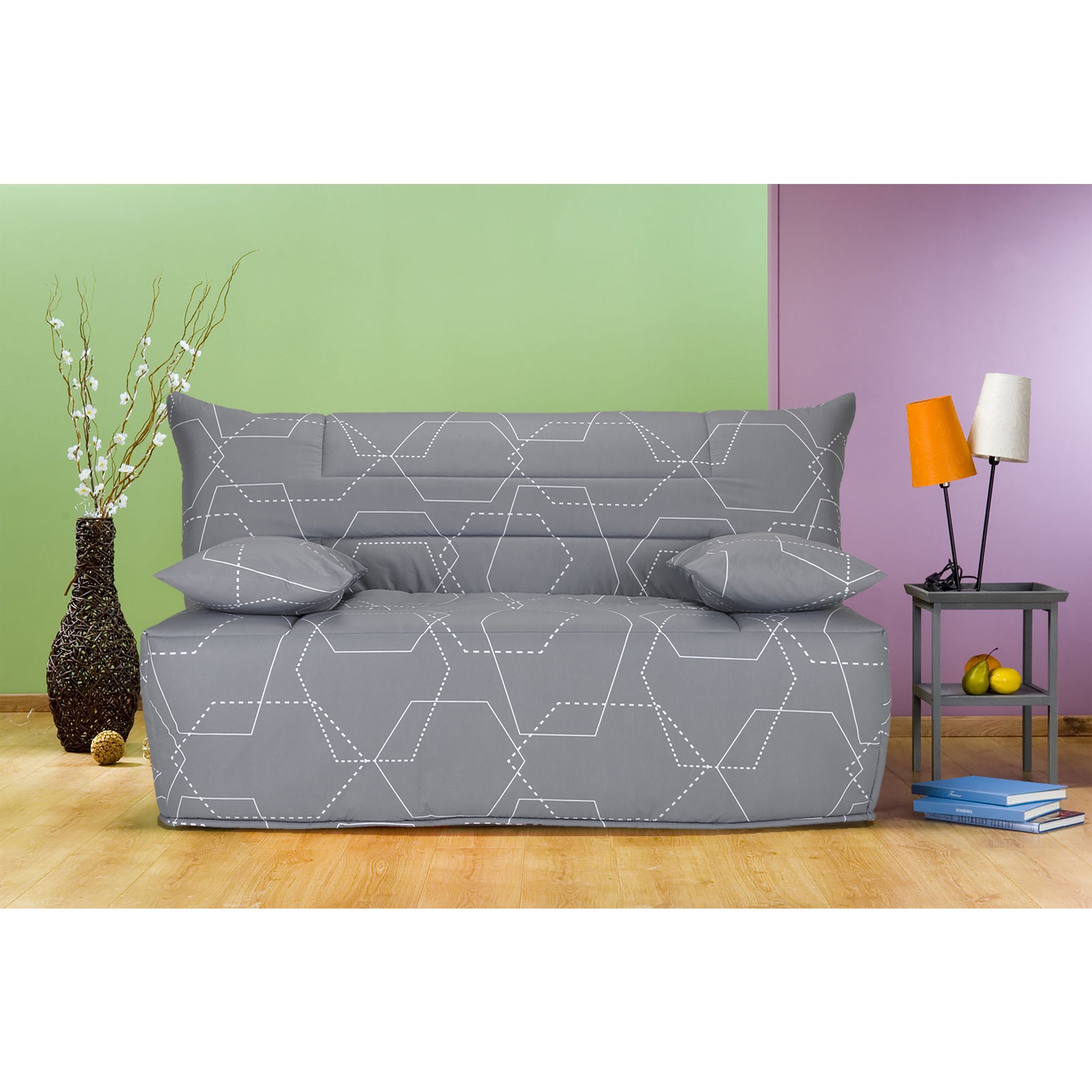 BULTEX Banquette BZ ZOE matelas 12 cm mousse Bultex 38 kg/m3. Coloris disponibles : Imprimé