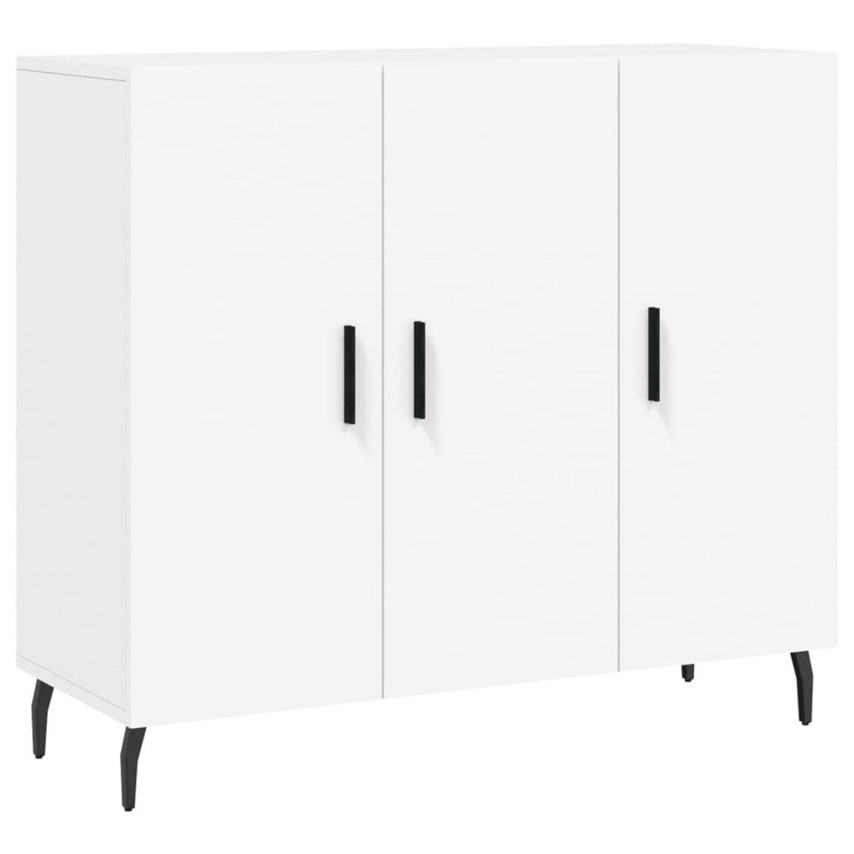 VIDAXL Buffet blanc 90x34x80 cm bois d'ingenierie