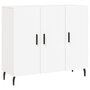 Voir la diapositive 2 : VIDAXL Buffet blanc 90x34x80 cm bois d'ingenierie