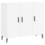 Voir la diapositive 2 : VIDAXL Buffet blanc 90x34x80 cm bois d'ingenierie