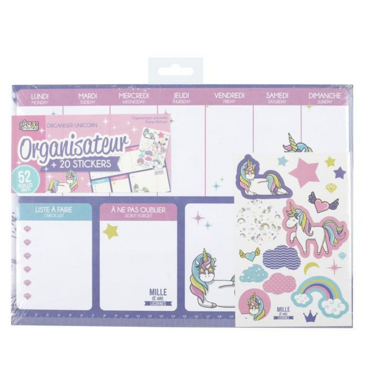 Paris Prix Organisateur de Bureau  Licorne  29cm Violet