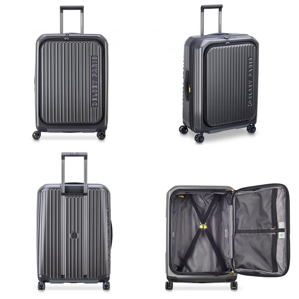 Delsey Valise rigide Securitime Zip TSA polycarbonate 66cm