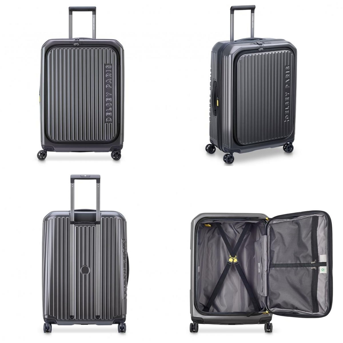Delsey Valise rigide Securitime Zip TSA polycarbonate 66cm