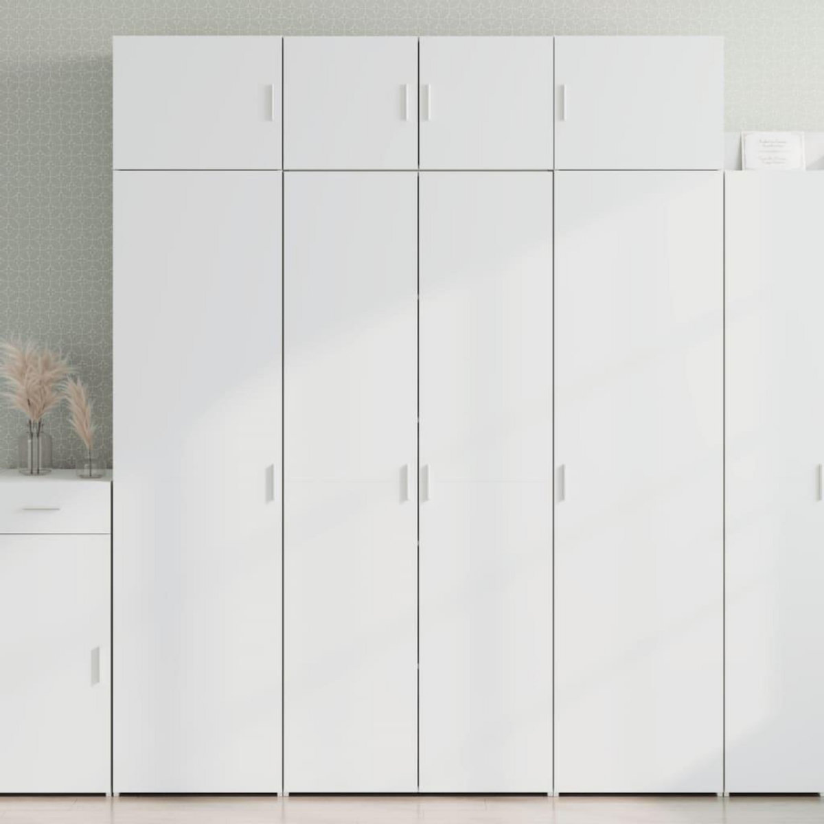 VIDAXL Armoire de rangement blanc 80x42,5x225 cm bois d'ingenierie