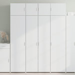 VIDAXL Armoire de rangement blanc 80x42,5x225 cm bois d'ingenierie