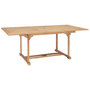 Voir la diapositive 4 : VIDAXL Ensemble a manger d'exterieur 7pcs 150-200x100x75cm Teck massif