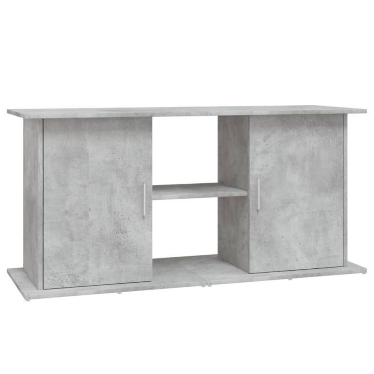 VIDAXL Support pour aquarium gris béton 121x41x58 cm bois d ingénierie