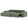 Voir la diapositive 5 : BEST MOBILIER Rebecca - canapé d'angle gauche 4 places convertible avec coffre en velours texturé