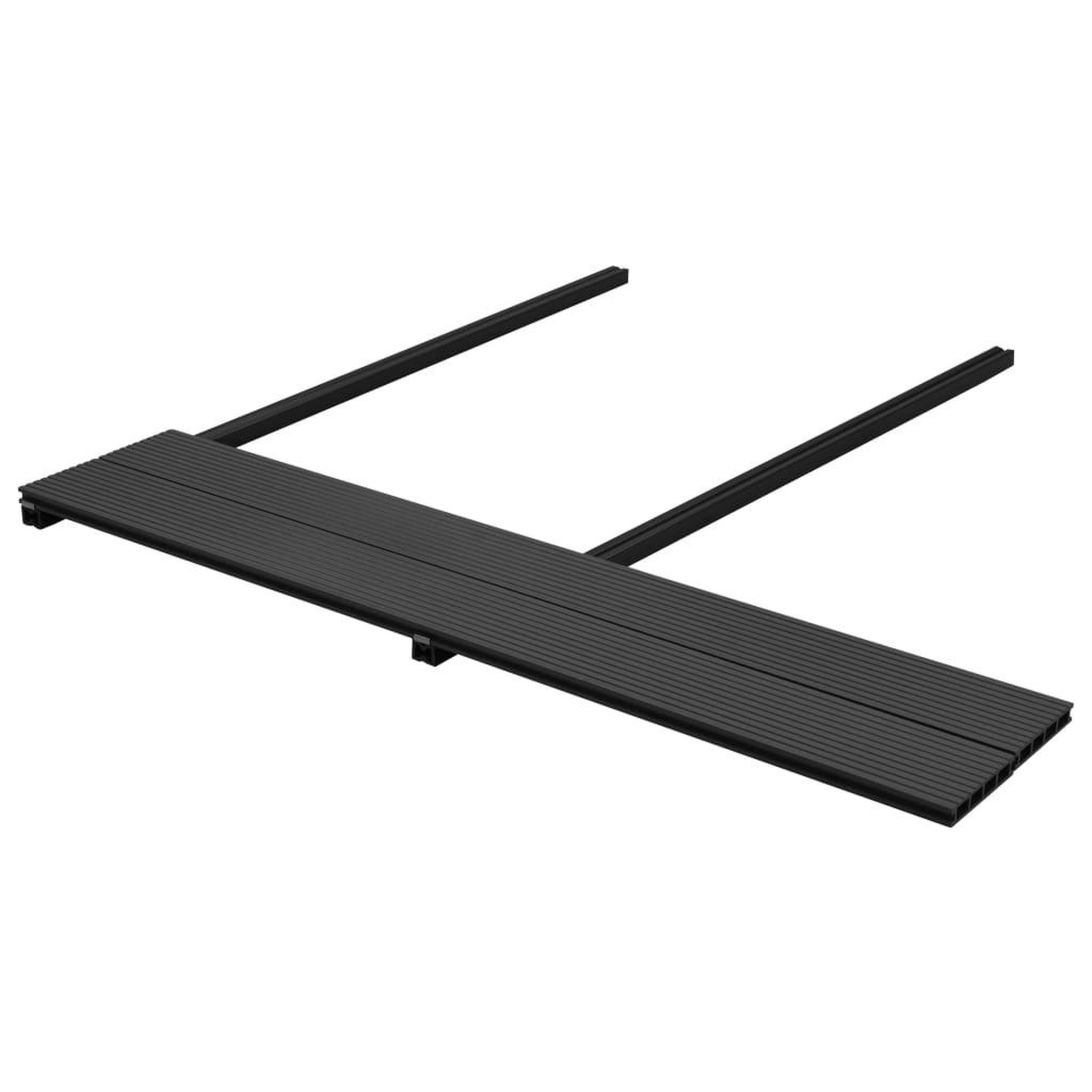 Voir la diapositive 3 : VIDAXL Panneaux de terrasse WPC avec accessoires 30 m^2 4 m Anthracite
