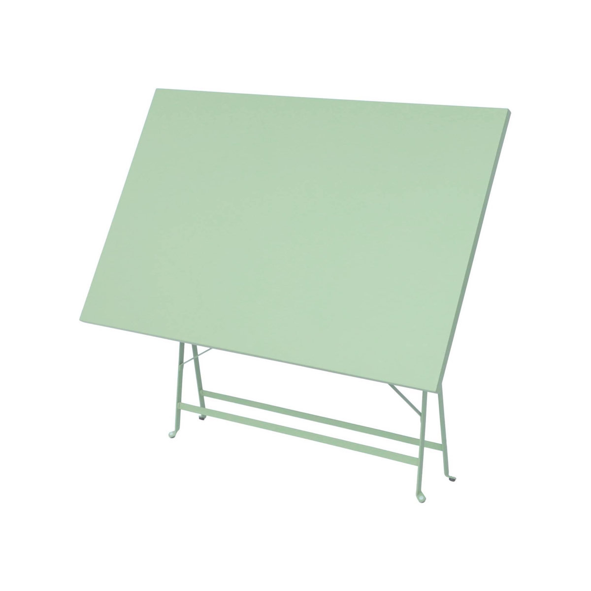 SWEEEK Table de jardin bistrot pliable - Emilia rectangle - Table rectangle 110x70cm en acier thermolaqué