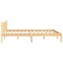 Voir la diapositive 5 : VIDAXL Cadre de lit sans matelas bois massif 160x200 cm