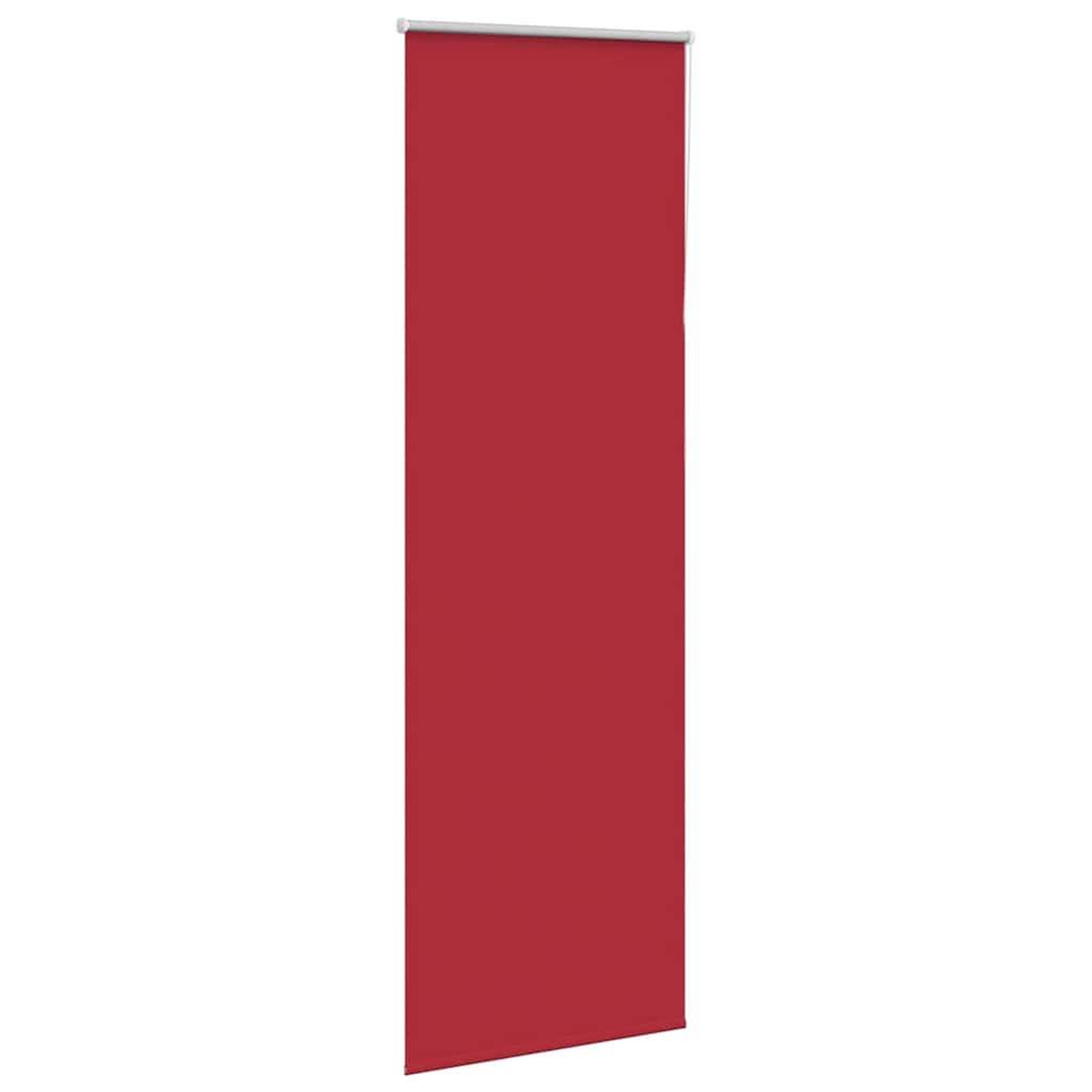 Voir la diapositive 3 : VIDAXL Store enrouleur occultant rouge largeur du tissu 60,7 cm