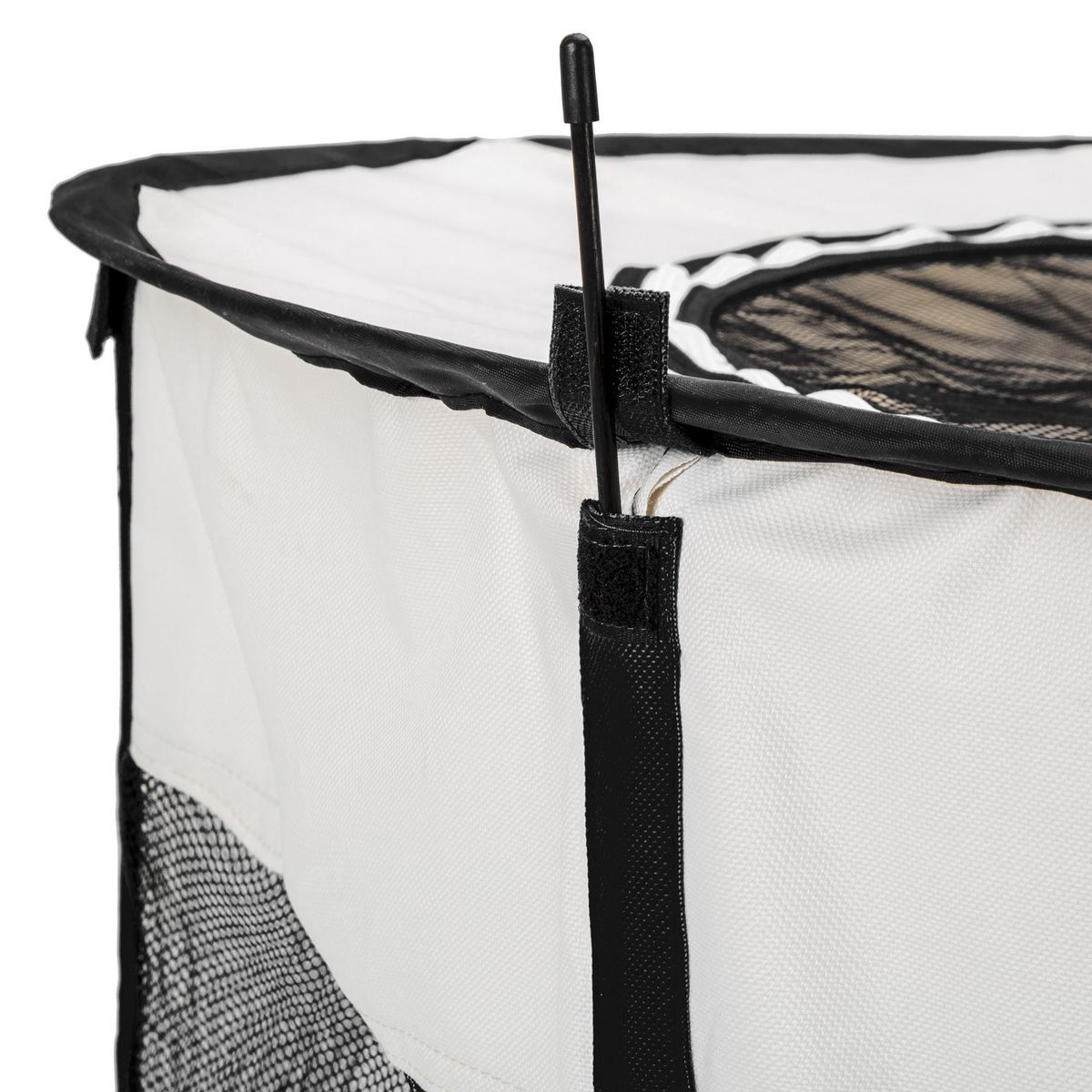 tectake Enclos pour chiots / chien modulable Pliable, pour une utilisation intérieure et extérieure noir