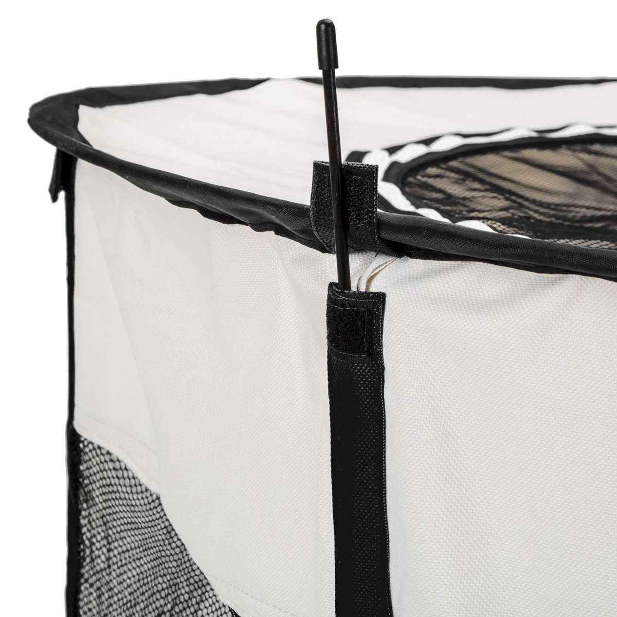 tectake Enclos pour chiots / chien modulable Pliable, pour une utilisation intérieure et extérieure noir