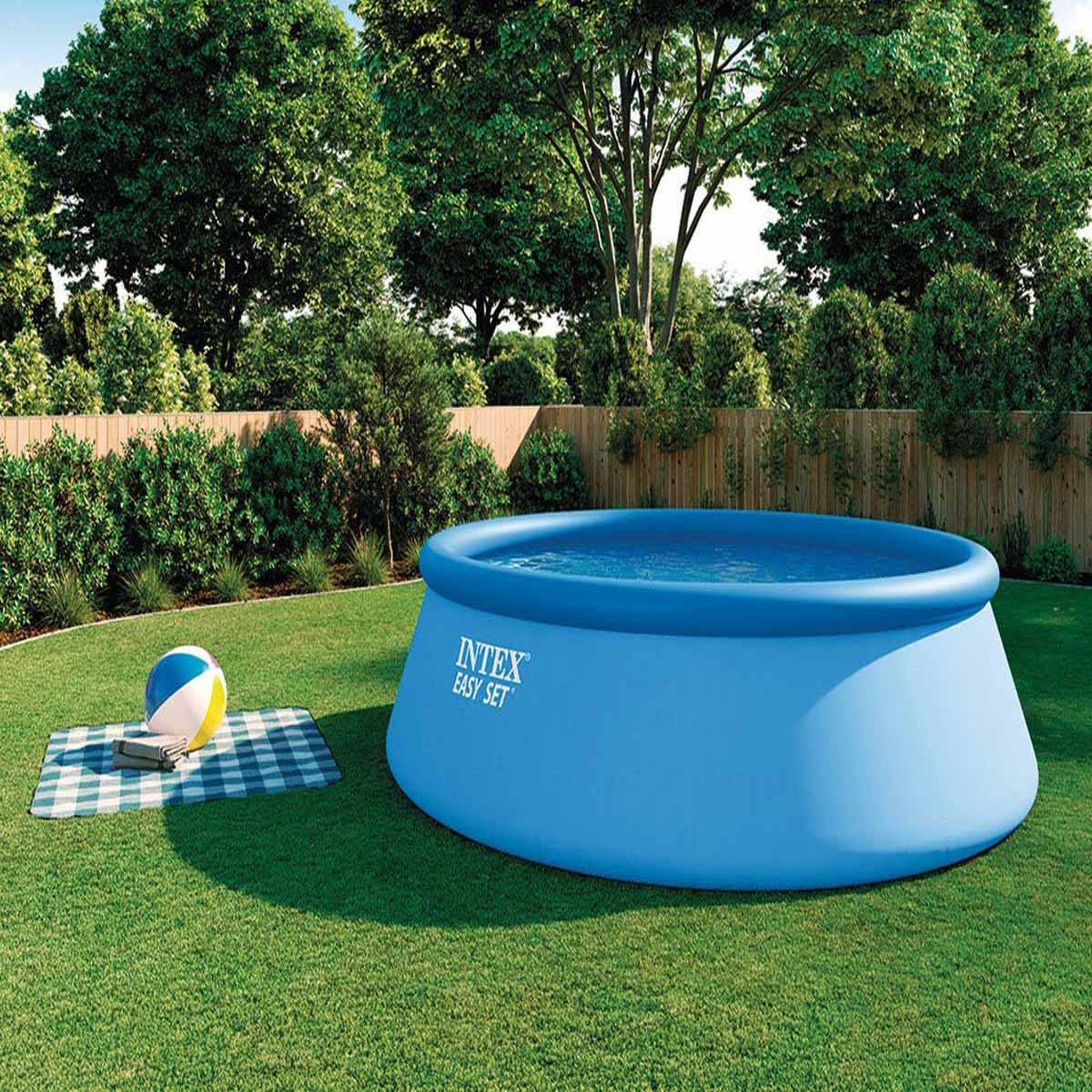 Voir la diapositive 4 : INTEX Piscine autoportée Easy Set 4,57 x 1,22 m - Intex