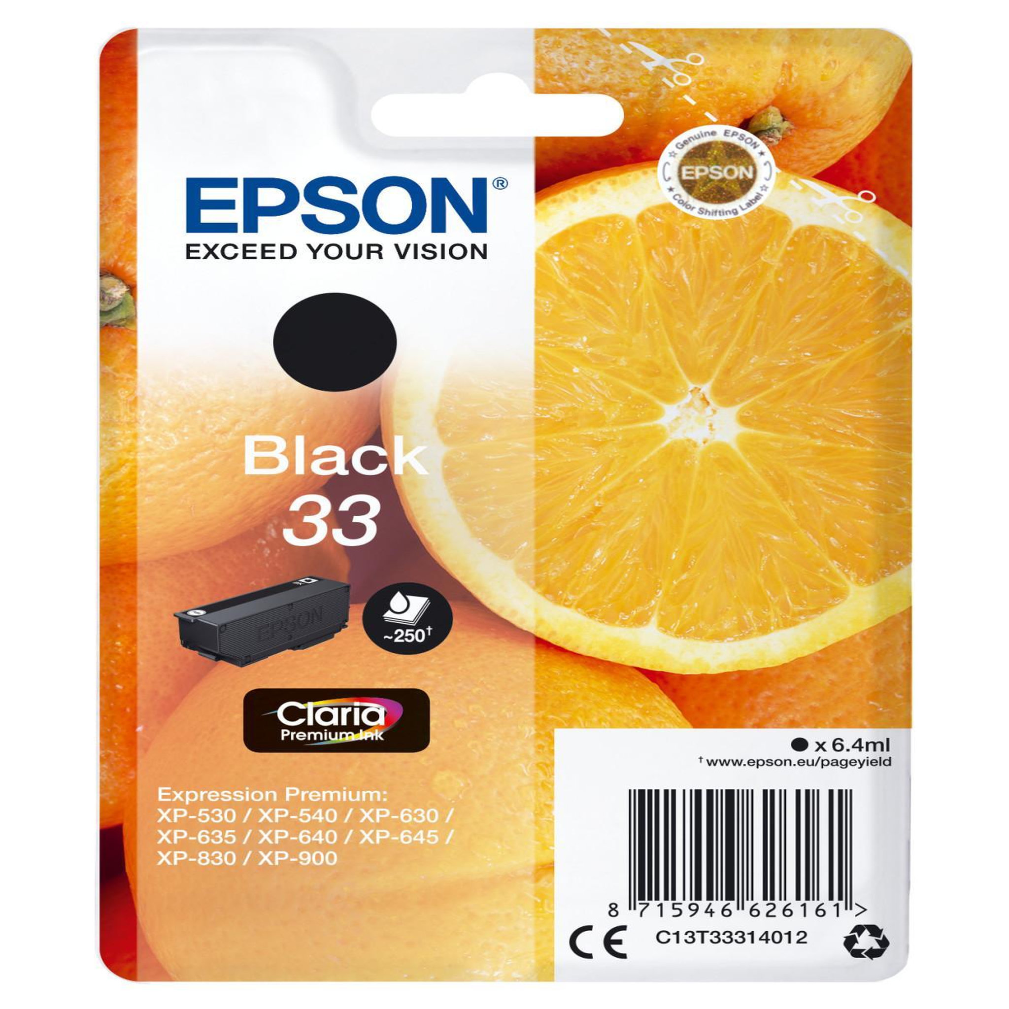 Voir la diapositive 2 : Epson Cartouche imprimante EPSON C 13 T 33314012