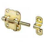 CENTRALE BRICO Verrou à poussoir acier HETTICH, L.33 x l.35 mm