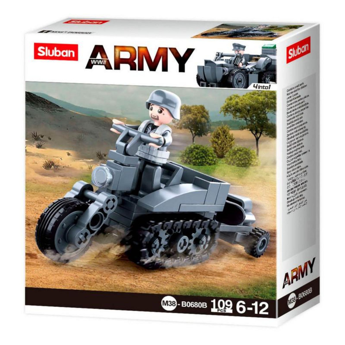 Sluban Sluban WWII - Engine with Tracks