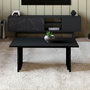 Voir la diapositive 3 : Habitat et Jardin Table basse en bois  Ravello  - 90 x 50 x 40 cm - Noir